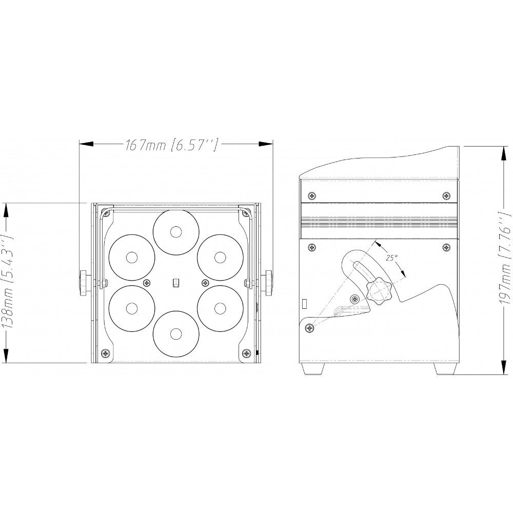 JB systems Accu Color LED projector