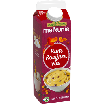 Melkunie Rum Rozijnen Vla met Zachte Rozijnen 1 L