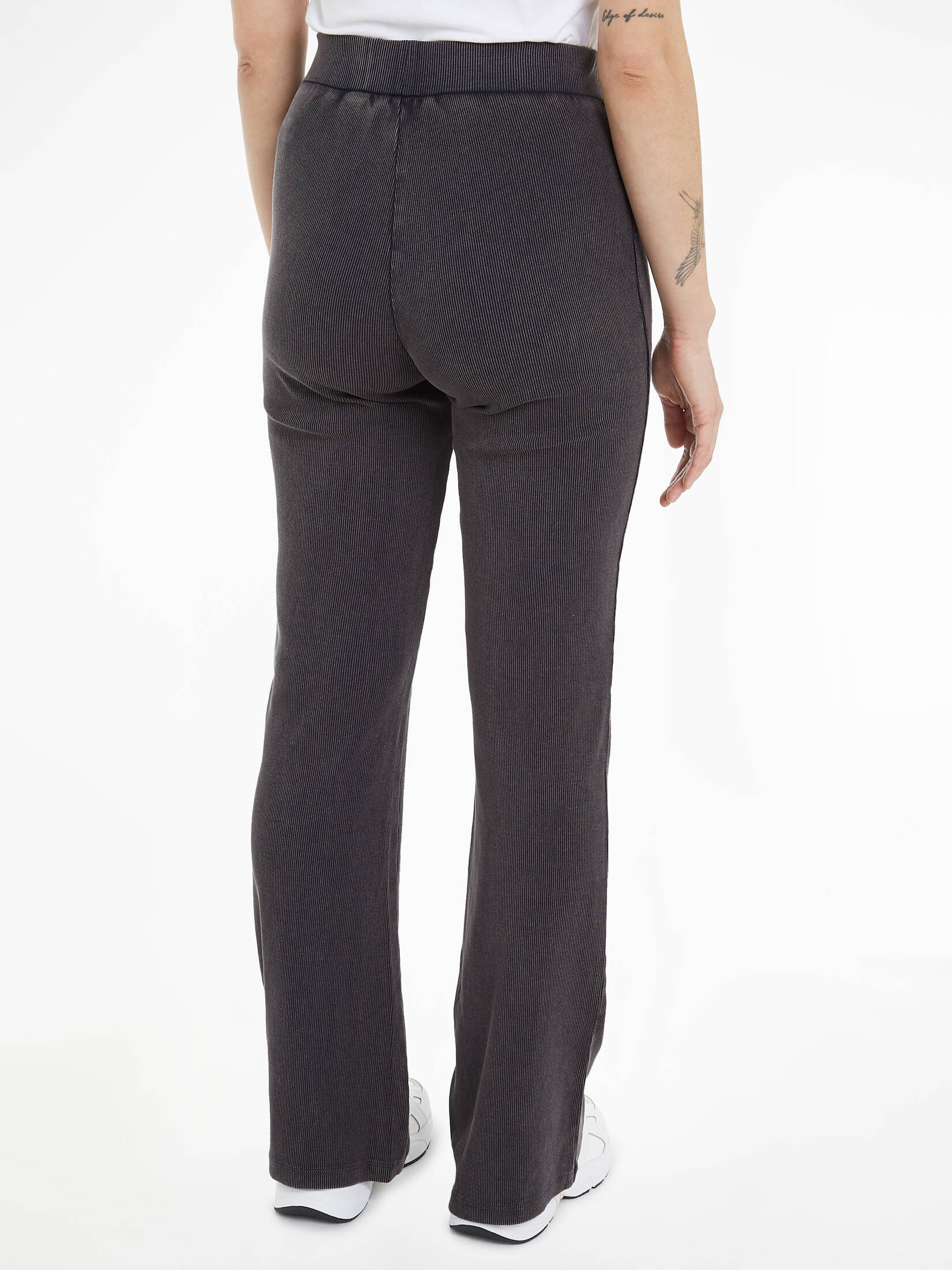 CALVIN KLEIN JEANS| Damen Hose WASHED RIB WOVEN LABEL PANT
