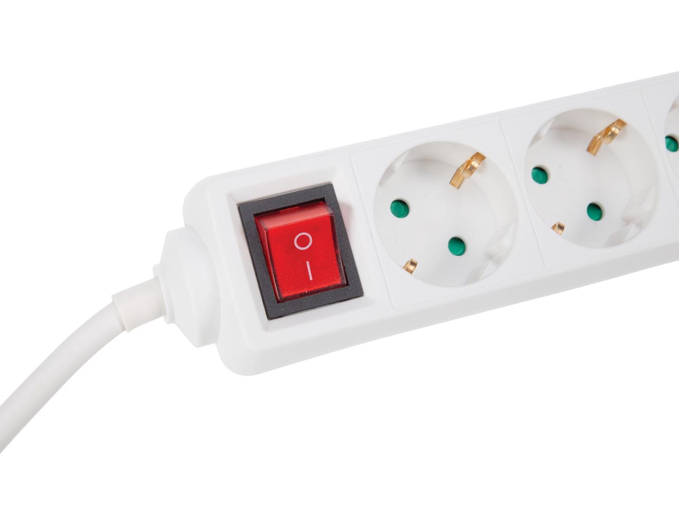 Perel EB3S-3-G 3-voudige stekkerdoos met schakelaar - 3 meter