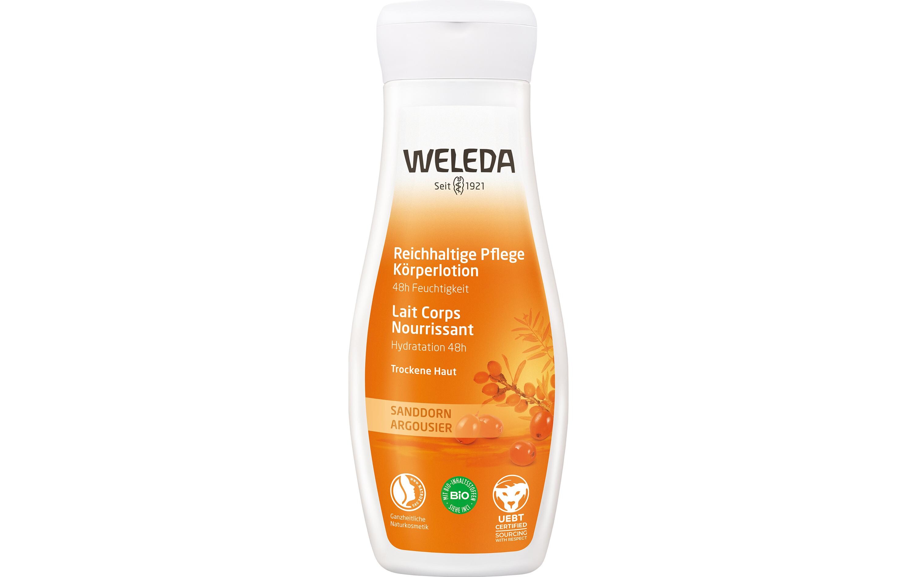 Body Lotion Sanddorn 200 mlNatürlich, reichhaltige Pflegelotion mit Bio Sanddornöl