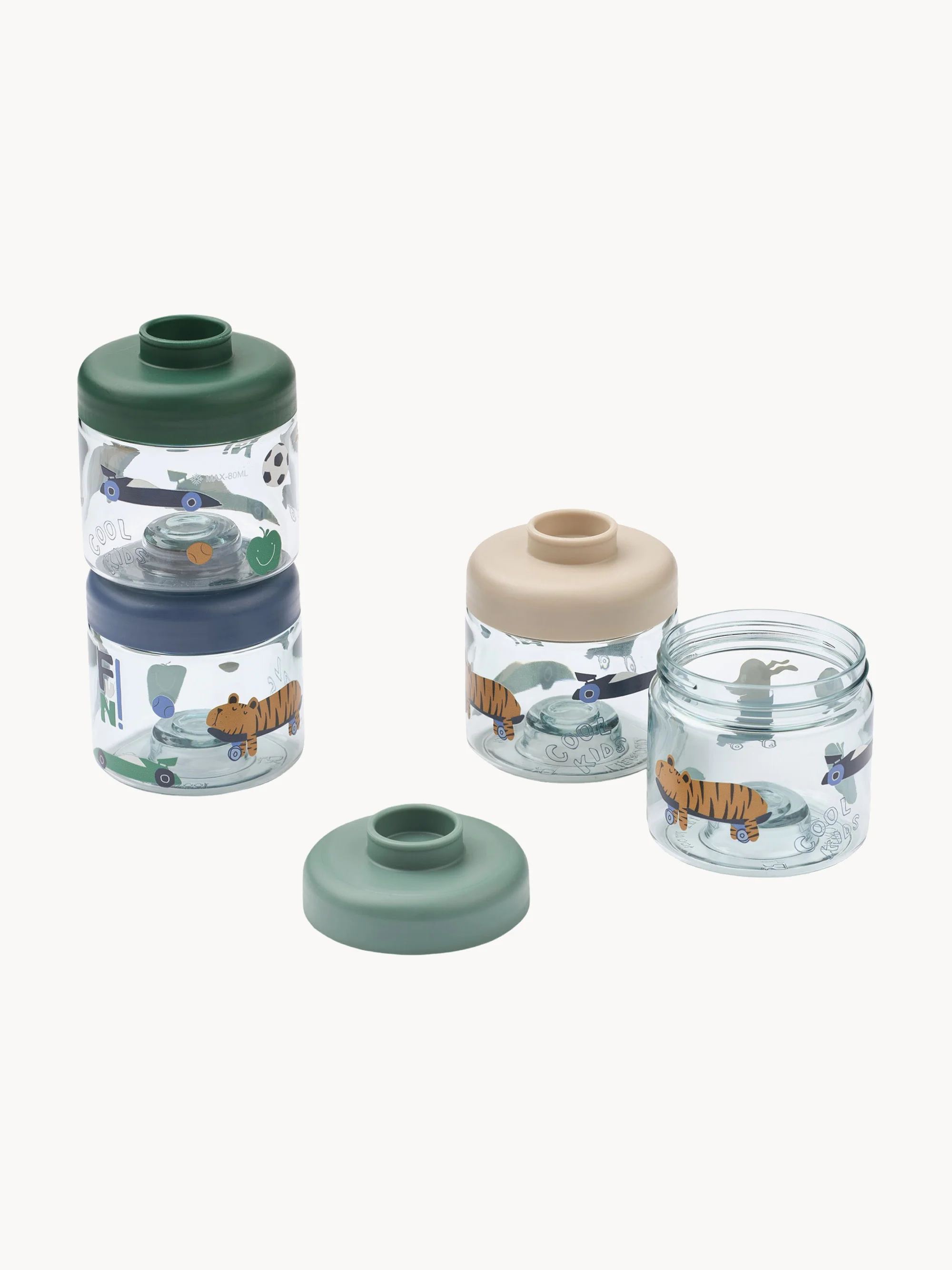 Lunchboxen voor kinderen Dominique, 4-delig