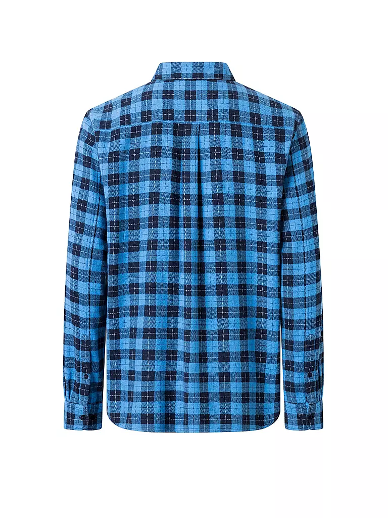 KNOWLEDGE COTTON APPAREL Hemd Loose Fit hellblau