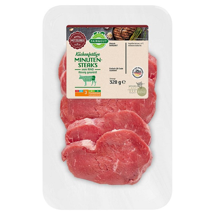· FAIR&GUT · Rind Minutensteaks 320 g