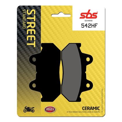 Plaquettes de freins SBS 542HF Organique avant/arrière (selon modèle)