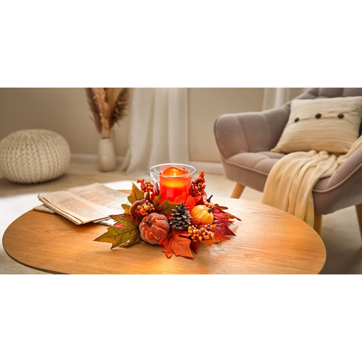 viva domo - ﻿Windlicht „goldener Herbst“