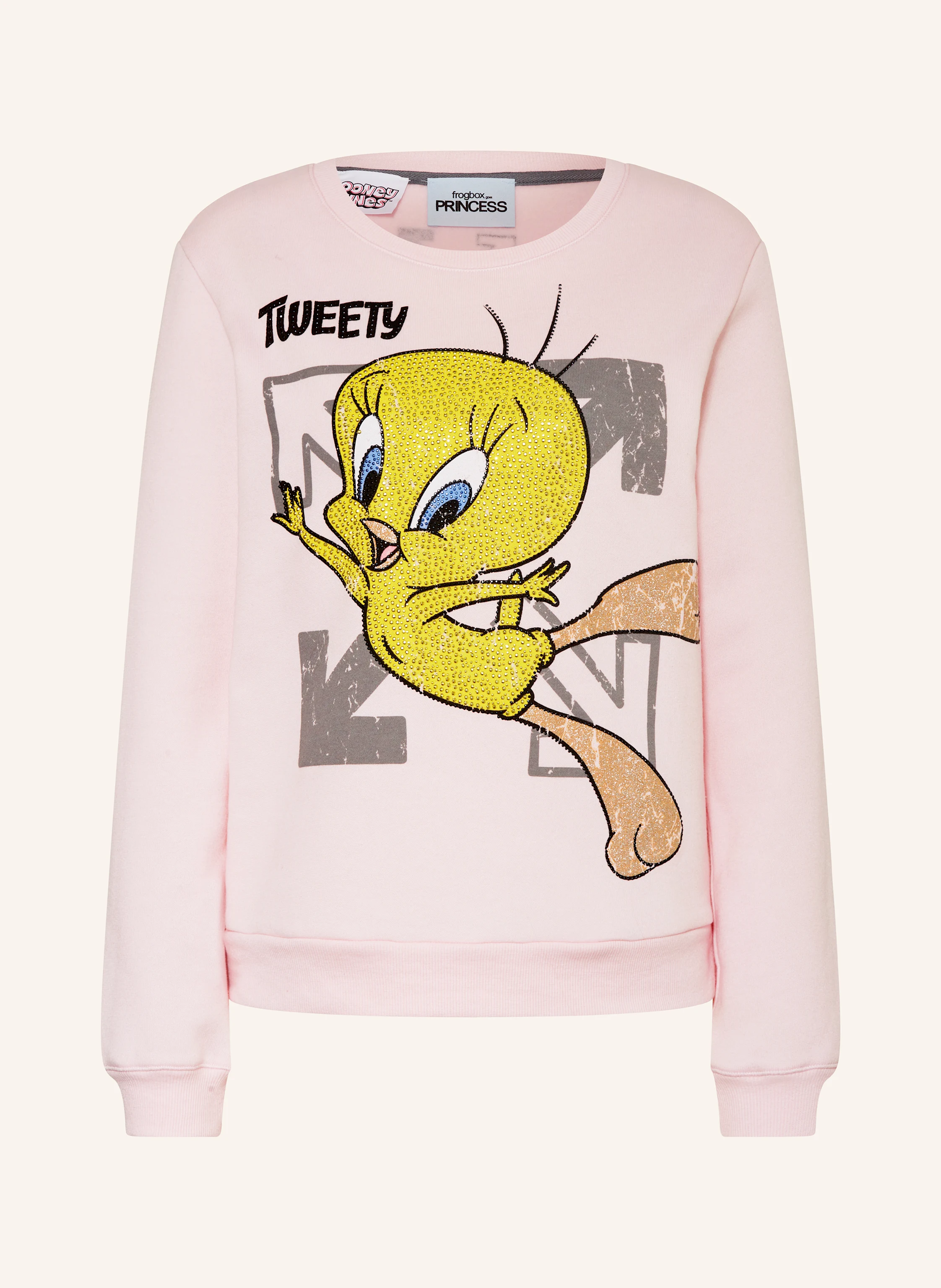 FrogBox Sweatshirt mit Schmucksteinen