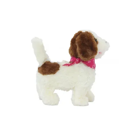 Jamara Lucky RC Plüschhund Weiß-Braun 27MHz
