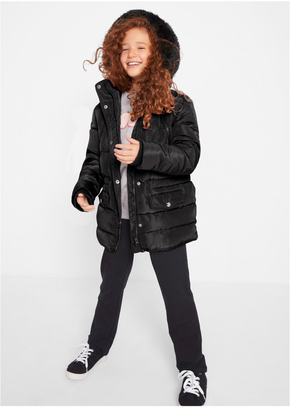Parka fille à capuche