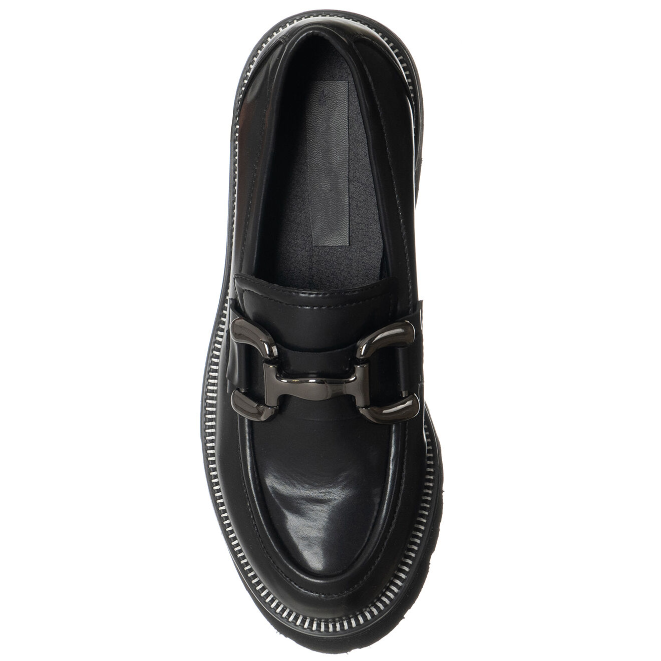Loretta by Loretta Mocassins en Cuir Ebana noirs