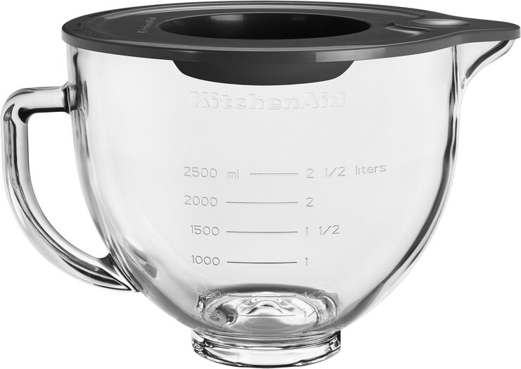 KitchenAid Artisan glasskål til køkkenmaskine 4,7 liter Transparent, grå