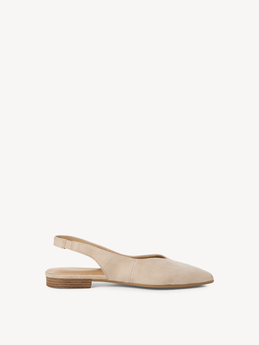 Leren Slingpumps - beige