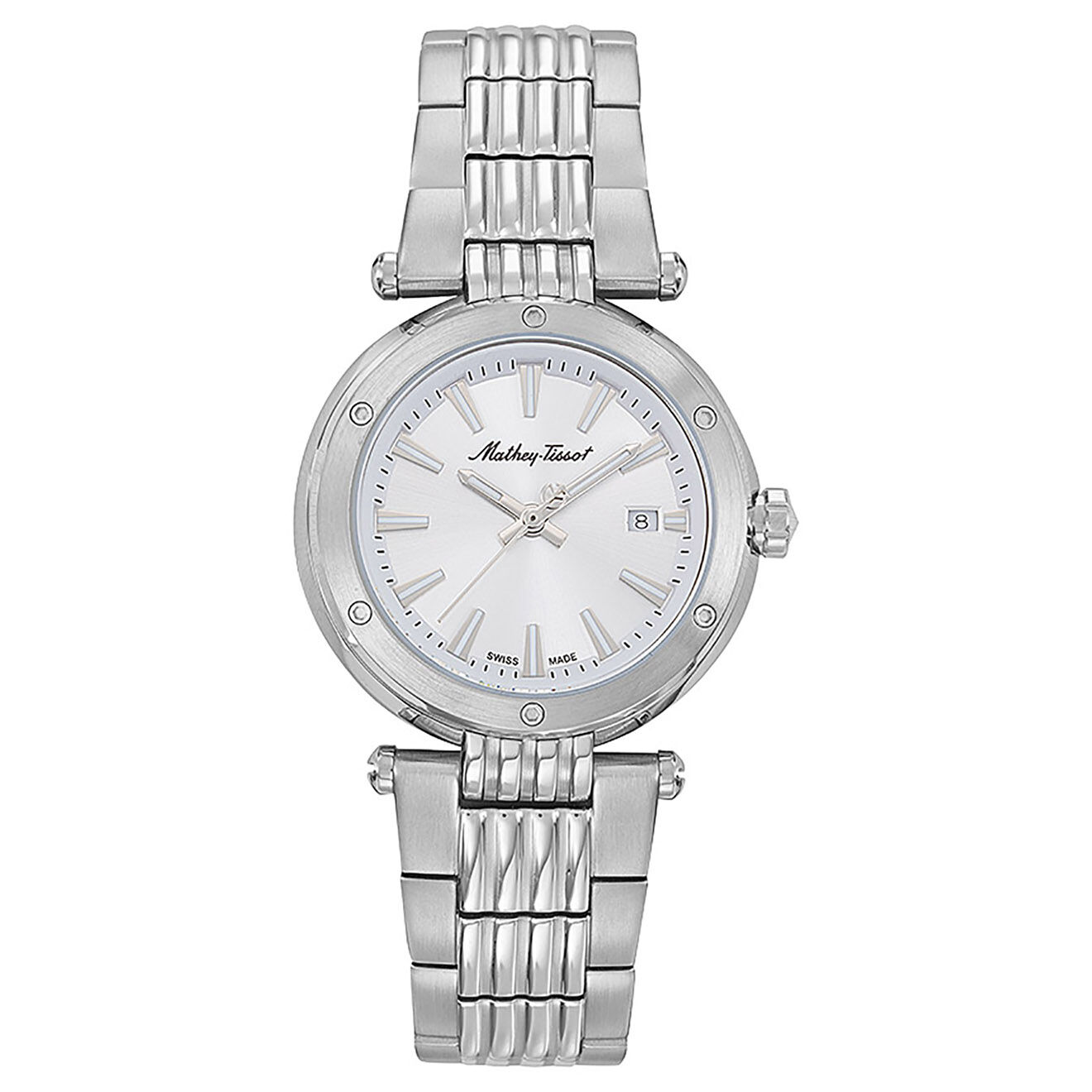 Mathey-Tissot Montre Femme Quartz en Acier Neptune argentée