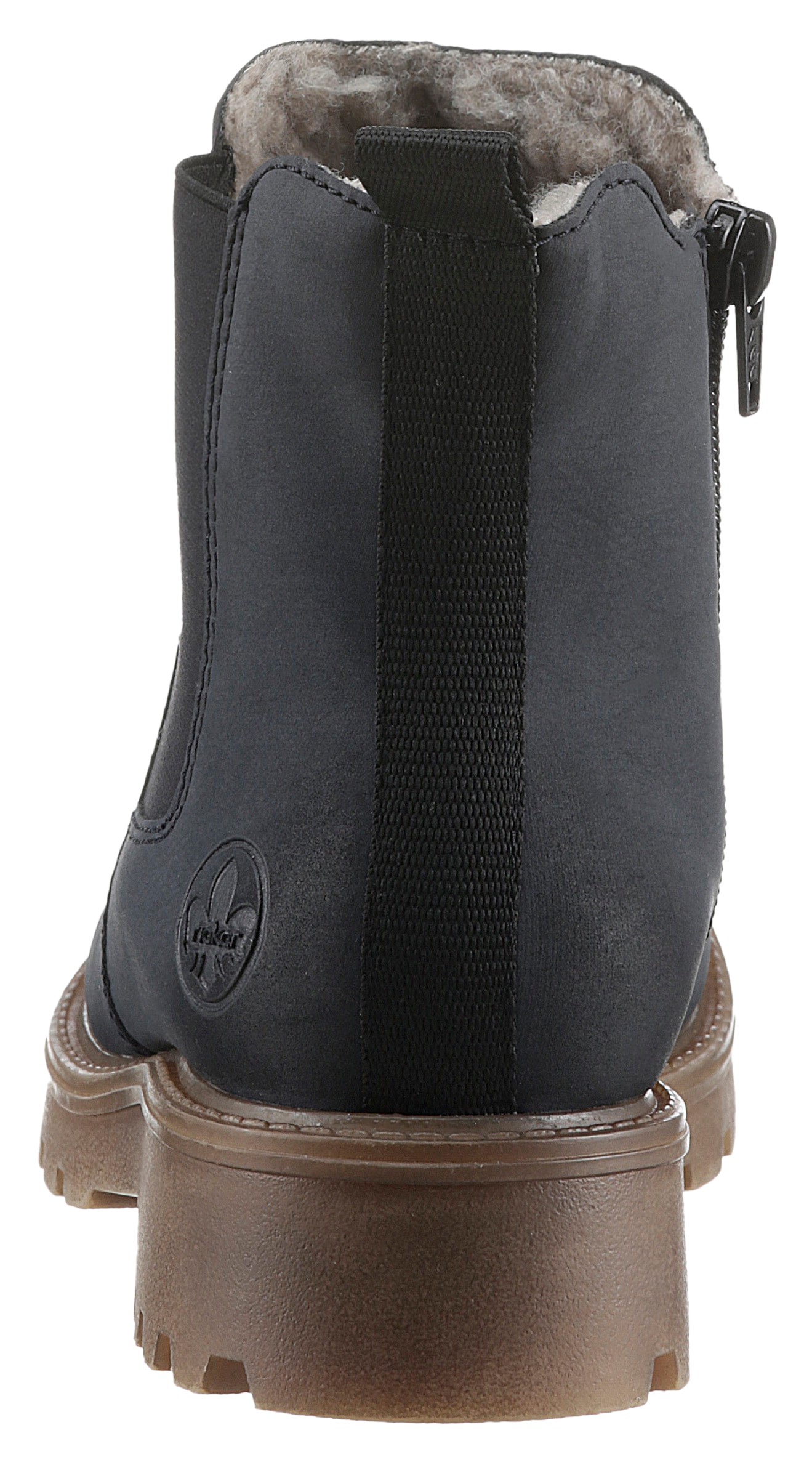 Rieker Chelseaboots  , Schlupfboots, Stiefelette, Blockabsatz, mit kuscheligem Warmfutter