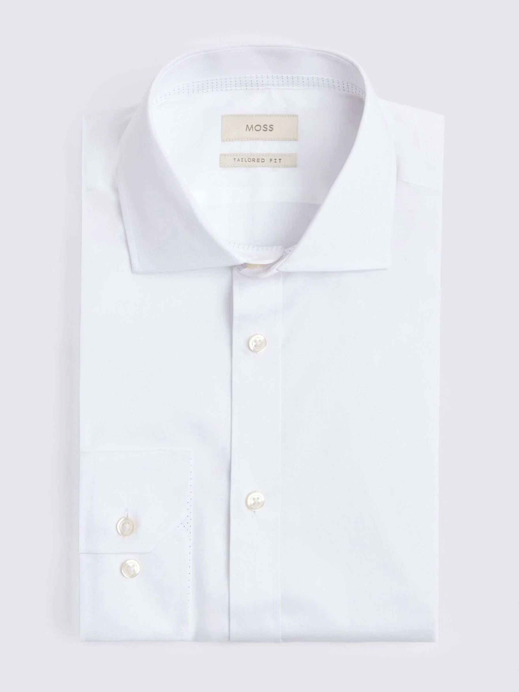 MOSS Tailored Fit Stretch Print Contrast Shirt