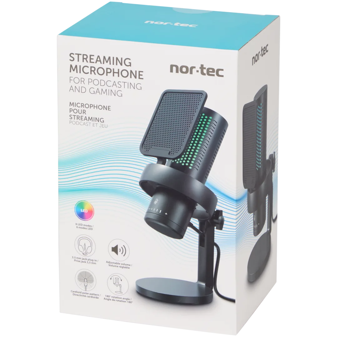Nor-Tec streaming microfoon 2-delig
