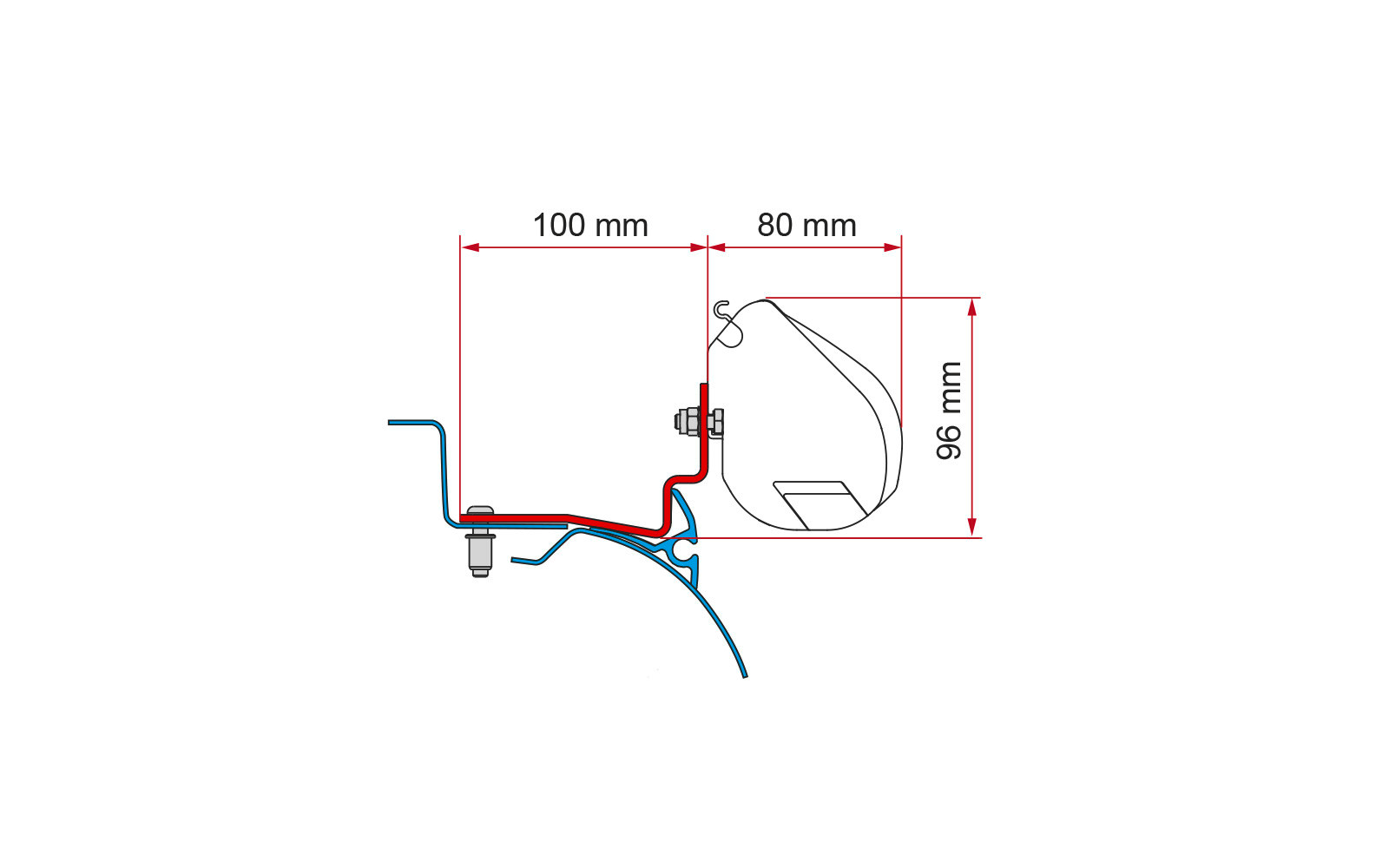 Fiamma Adapter Kit Campereve Cap Road für F35pro Markisen