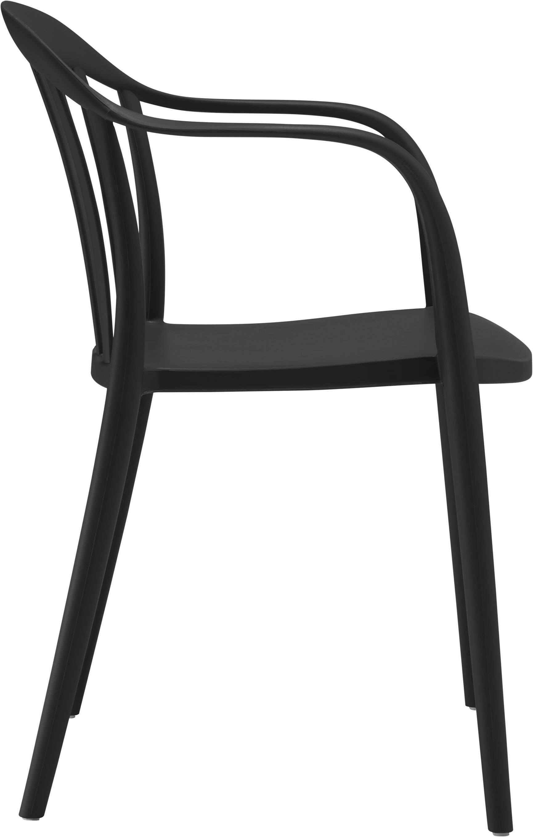 NAPARI Stuhl - Schwarz / B: 52.5 cm x T: 53.0 cm x H: 78.0 cm