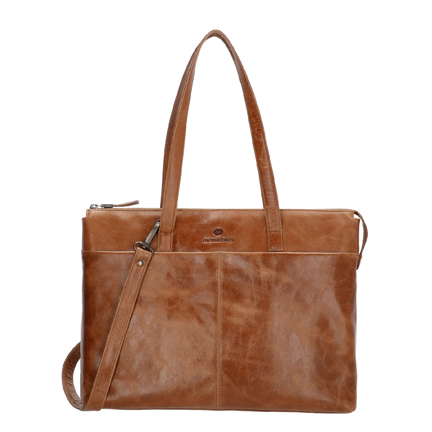 Micmacbags Porto Laptoptas bruin