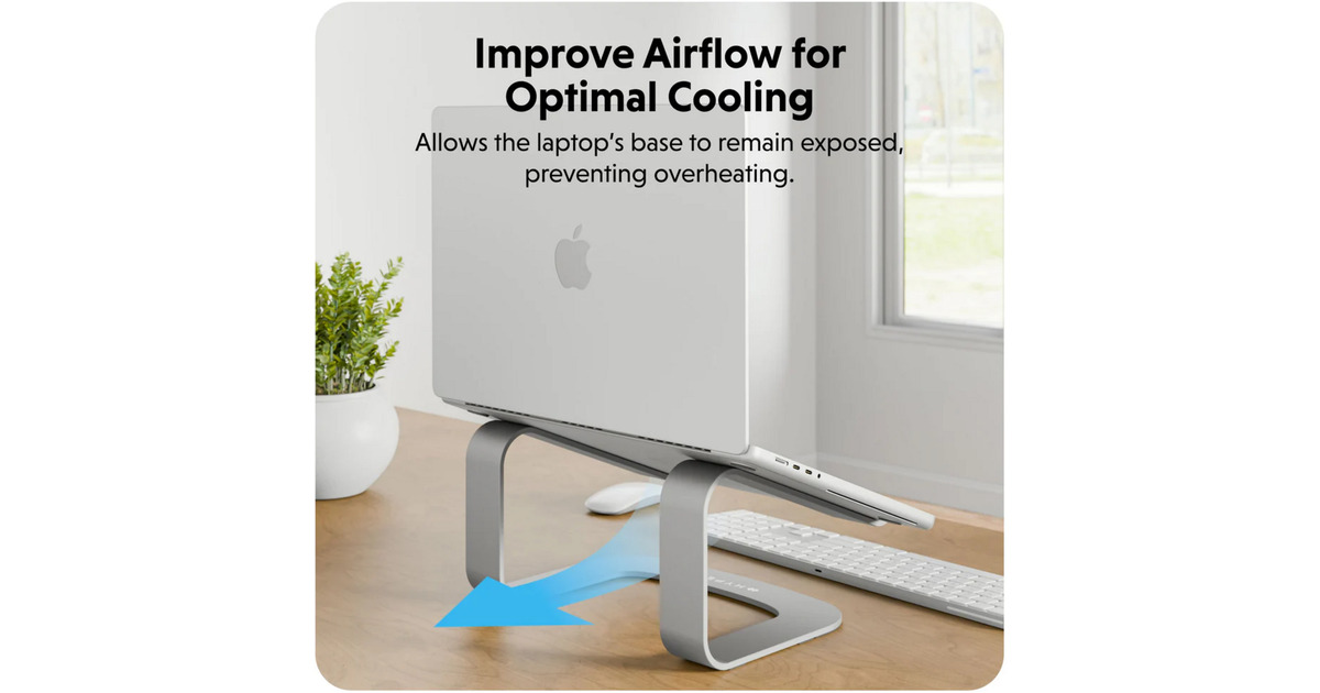 HyperHyperSpace Ergonomic Laptop Stand bevestiging  (Grijs)