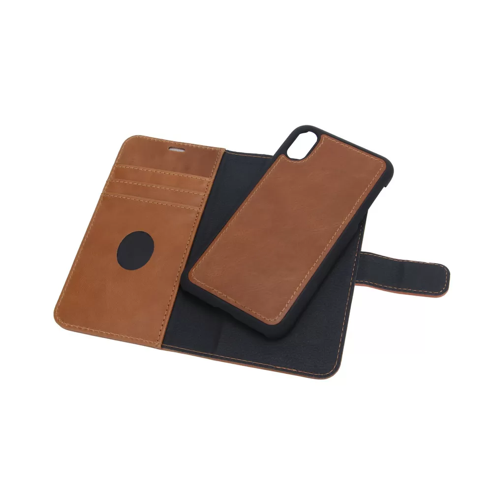 Radicover iPhone X/Xs Exclusive 2in1, læder - Brun