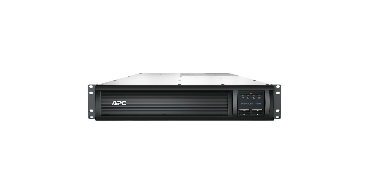 APCSmart-UPS SMT3000RMI2UC LCD RM 2U 230V met SmartConnect ups  (Zwart, 3000VA)