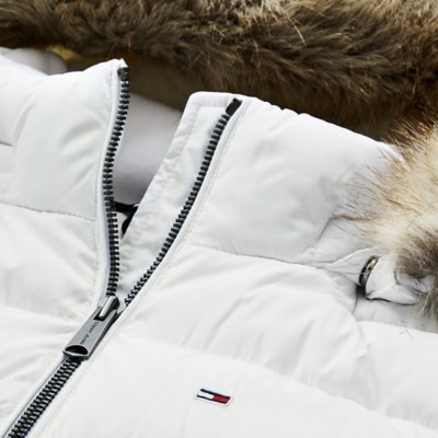 Doudoune femme Basic Hooded Down BLANC TOMMY HILFIGER