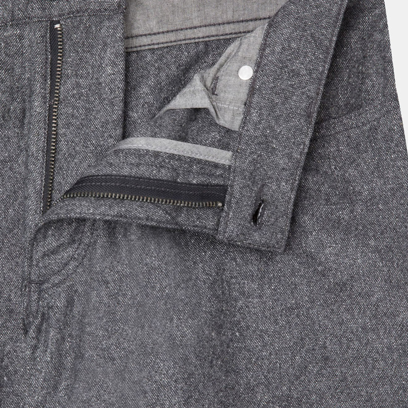 Hackett London Pantalon en Laine mélangée Flanelle moulinée gris