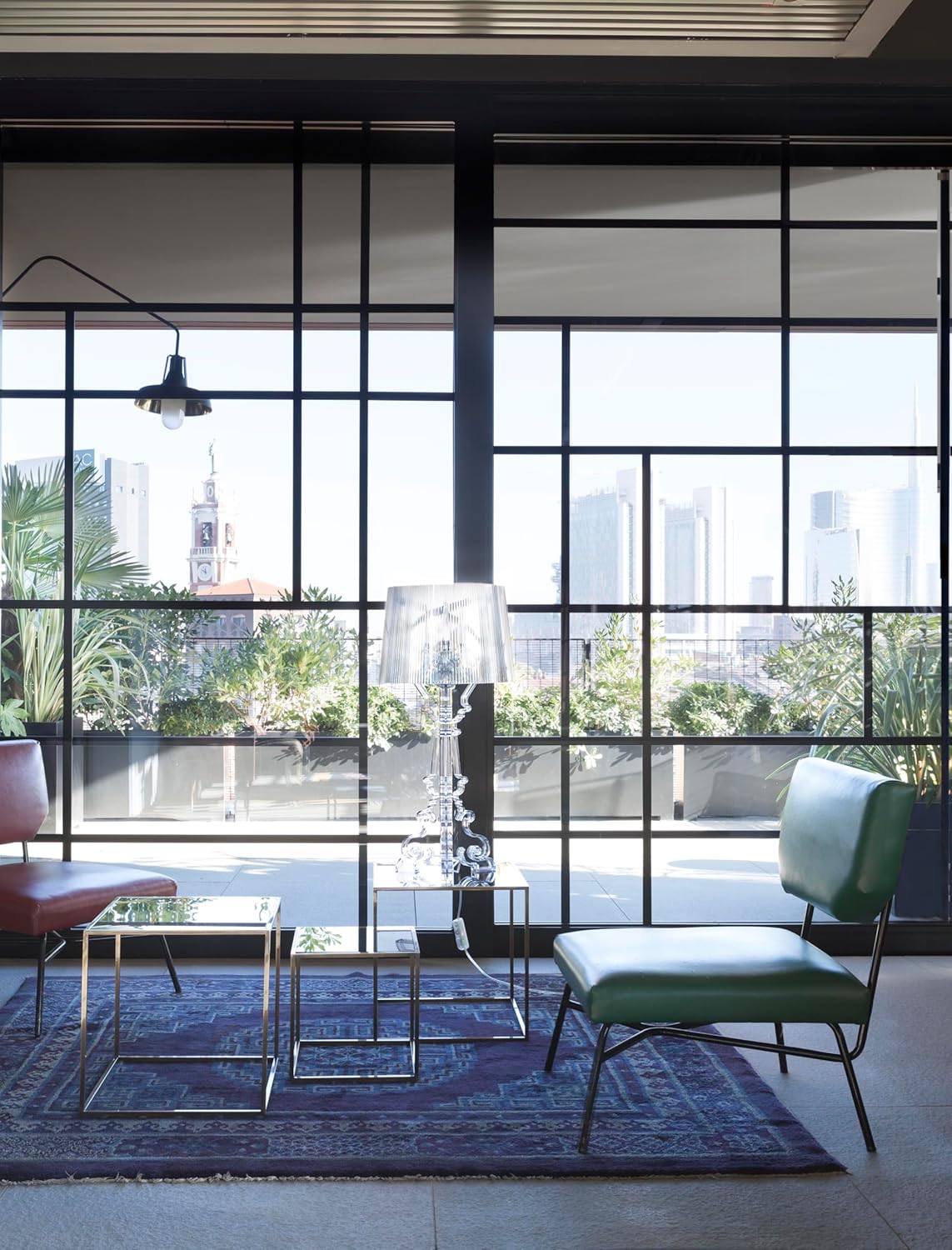 Kartell Bourgie, Tischleuchte, Dimmer, Kristall