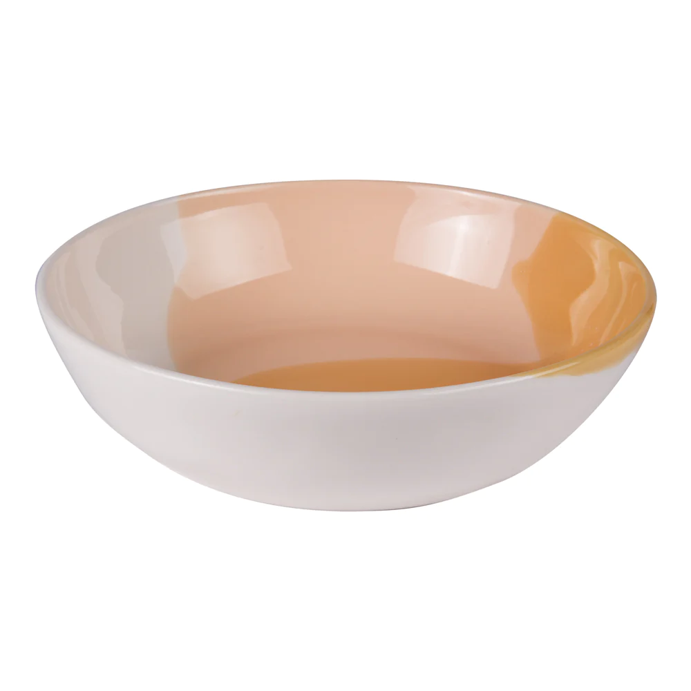 Assiette à pâtes Arty 21 cm orange (lot de 6) Table passion