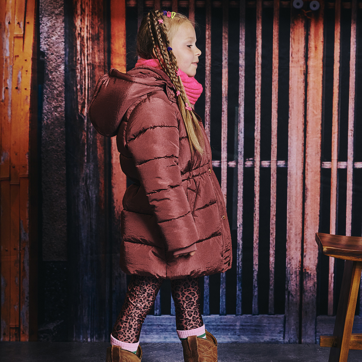 Z8 kids Winterjas Maida spicy mauve