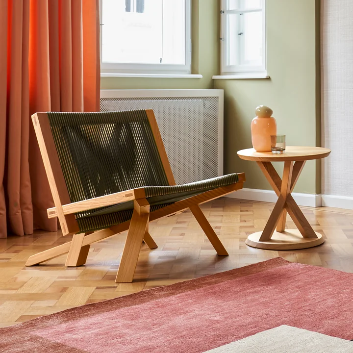 ClassiCon - Volkshaus Beistelltisch, Ø 50 cm x  H 48 cm, Eiche schwarz