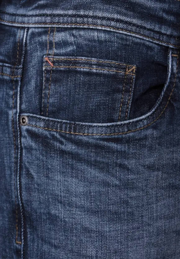 Superslimfit Jeans - indigo blue random wash