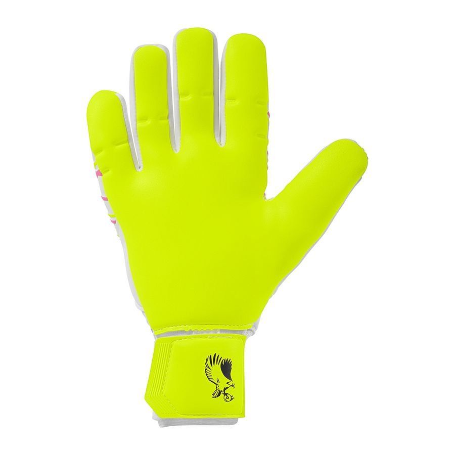 Uhlsport Gants de Gardien Prediction Absolutgrip HN Maignan - Blanc/Rose/Jaune Fluo