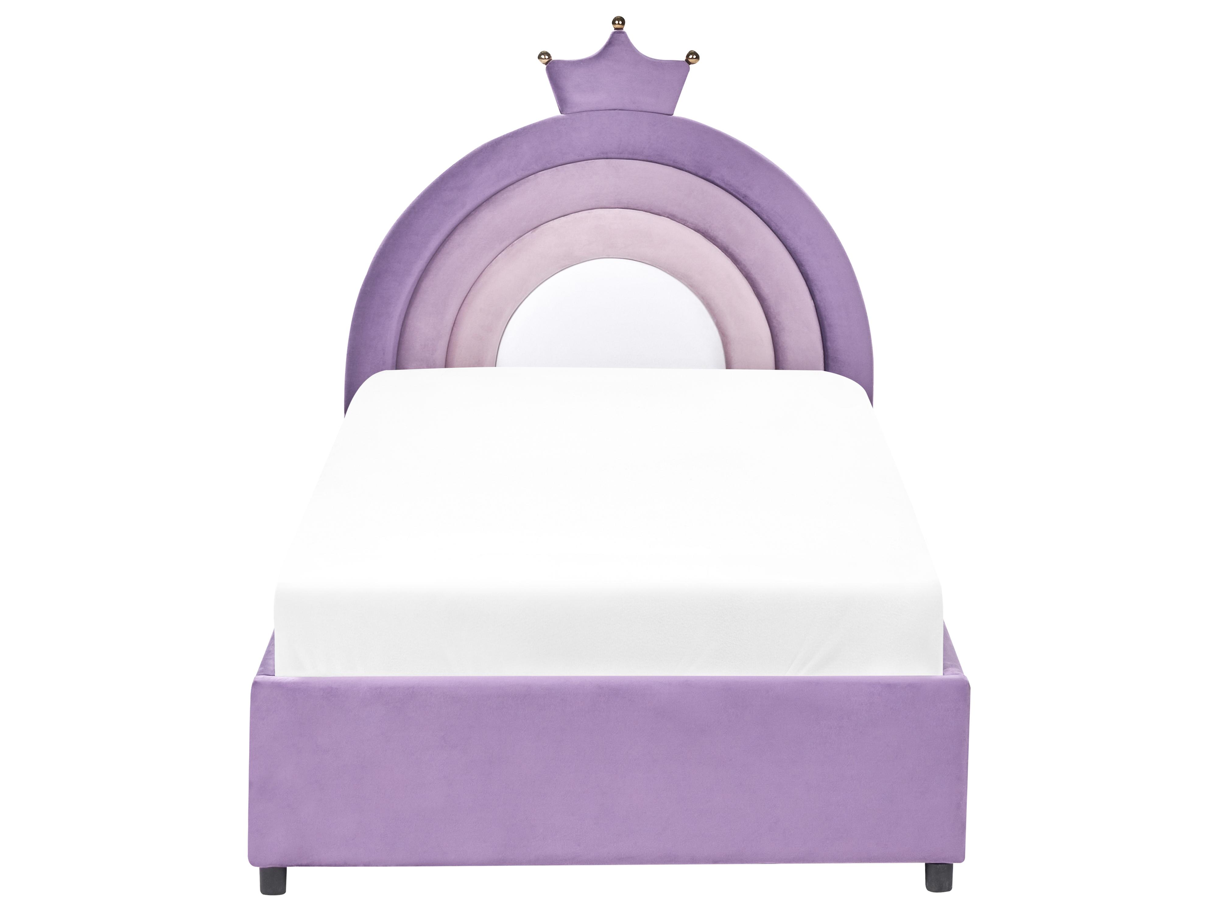 Kinderbed met opbergruimte Kroon Fluweel GRISETOT 90 x 200 cm Paars