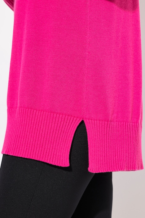 Pullover, A-Linie, Rollkragen