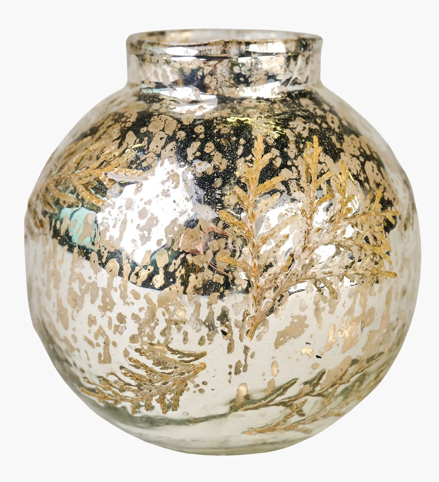 Vase multi sølv - 9x9x10 cm