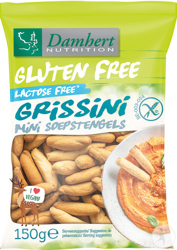 Damhert Sans Gluten Mini Grissini/Gressins 150g
