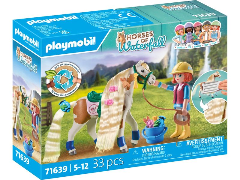Playmobil Horses of Waterfall Ellie & Pferd mit Kreppeisen Pferde-Spielset