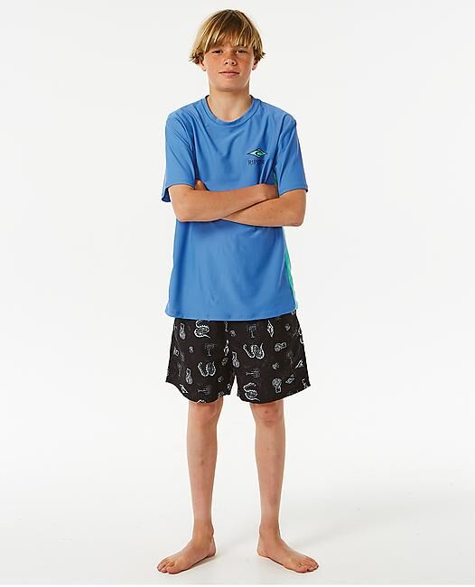 RIP CURL - T-SHIRT LYCRA LOST ISLANDS LOGO UPF S/S-BOY