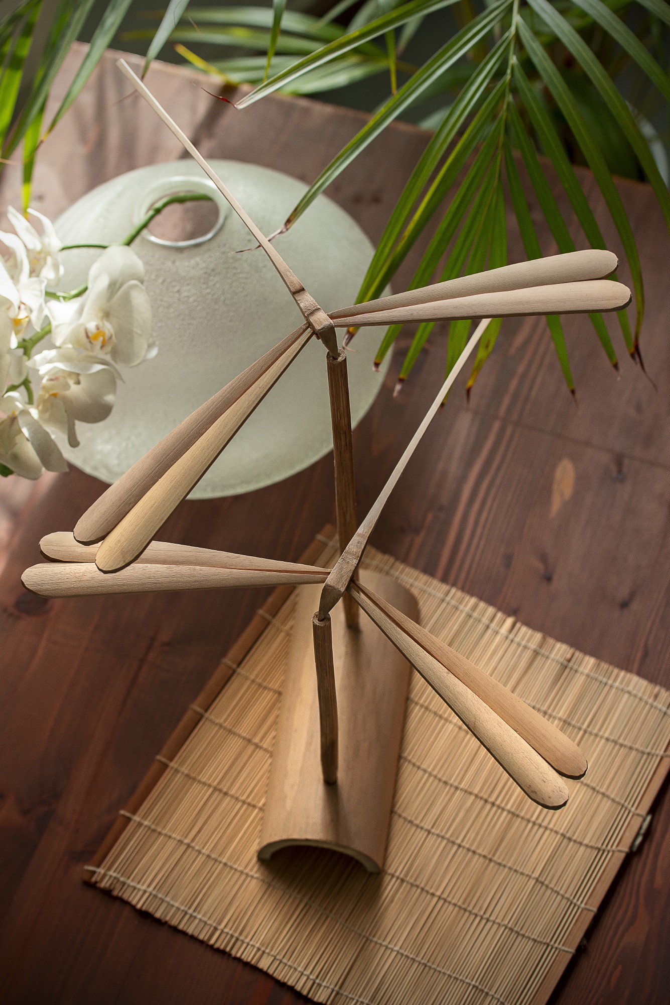 Bambuslibelle M, natur, L 32 cm, B 30 cm, H 3,5 cm günstig bestellen