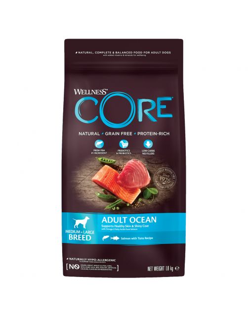 Wellness Core Grain Free Dog Ocean Zalm&Tonijn - Hondenvoer