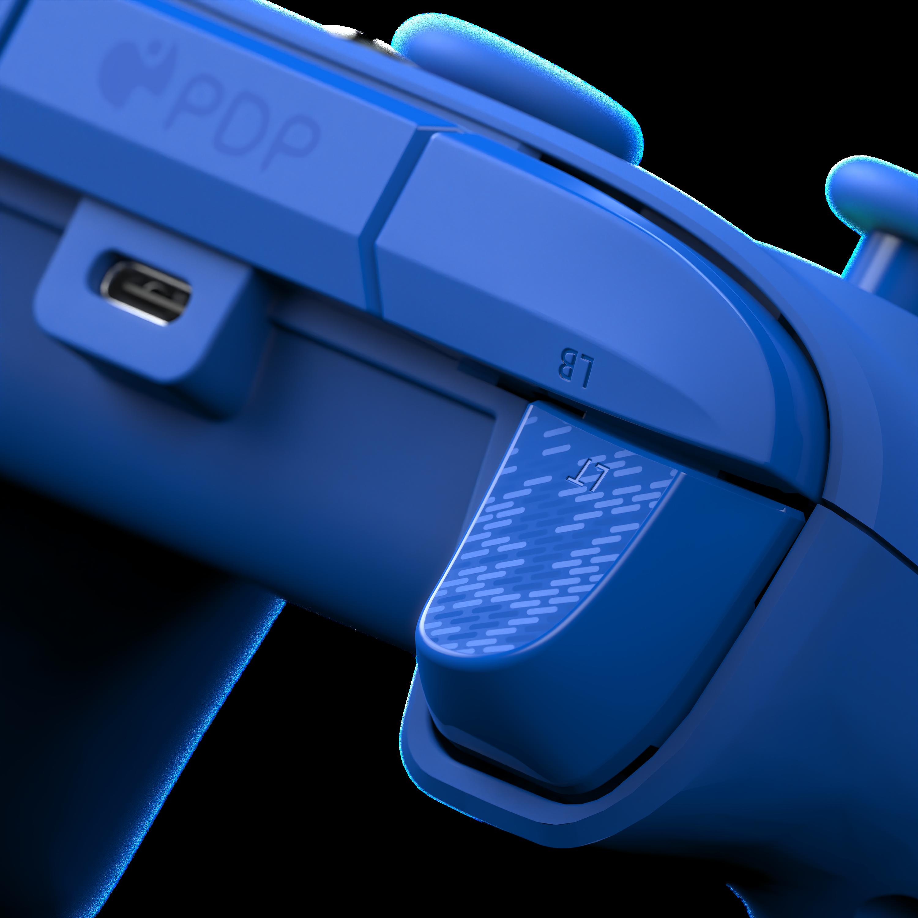 PDP GAME Afterglow Wave Wired Xbox Controller Blue