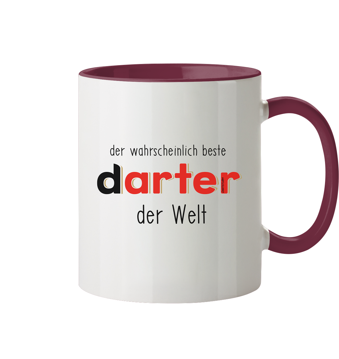 DartSturm - Der wahrscheinlich beste darter der Welt Schwarz - Tasse zweifarbig