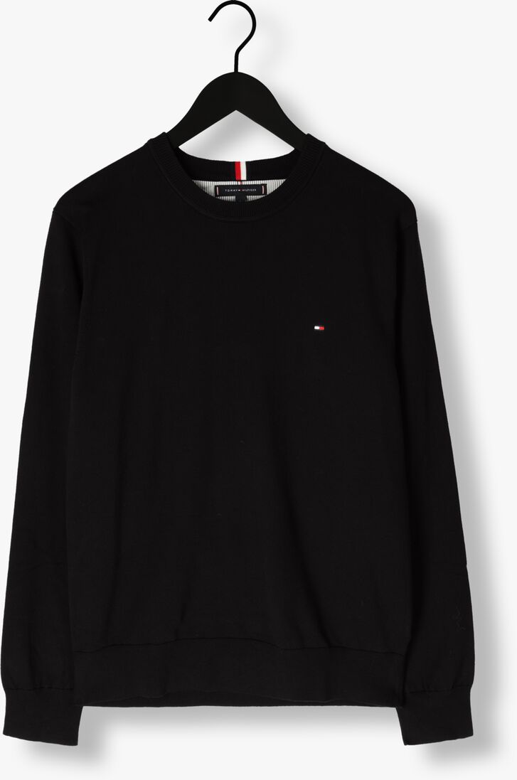 TOMMY HILFIGER zwarte tommy hilfiger trui 1985 crew neck sweater