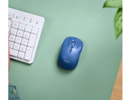 TRUST - Souris sans fil Yvi+ Compact Multi-Device Wireless Bleu - 25455