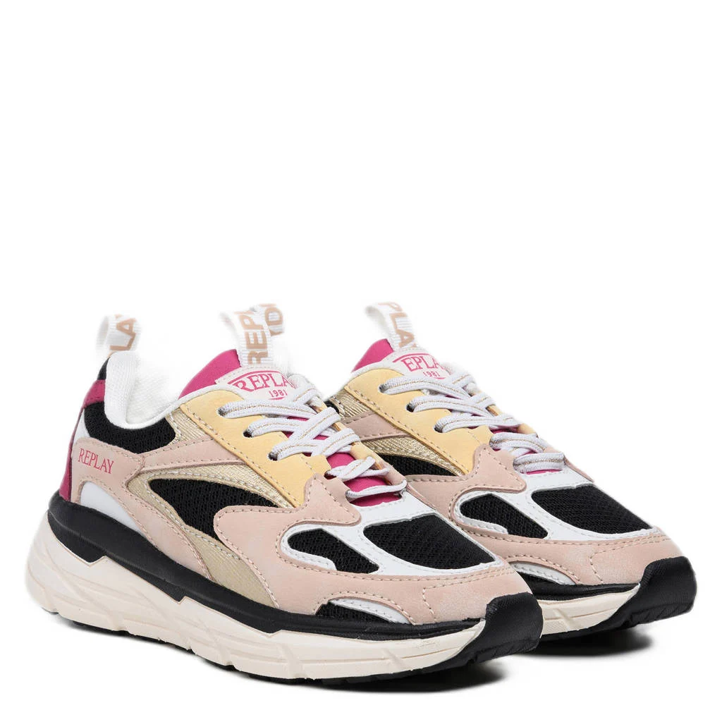 REPLAY Christal JR girl 6chunky sneakers beige/zwart