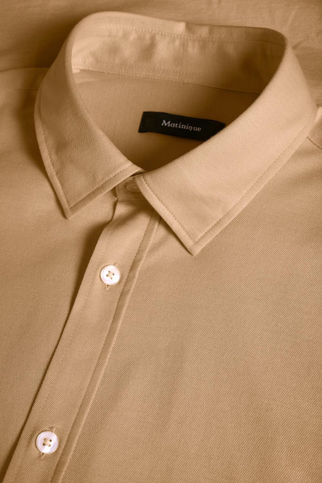 Matinique beige heren overhemd