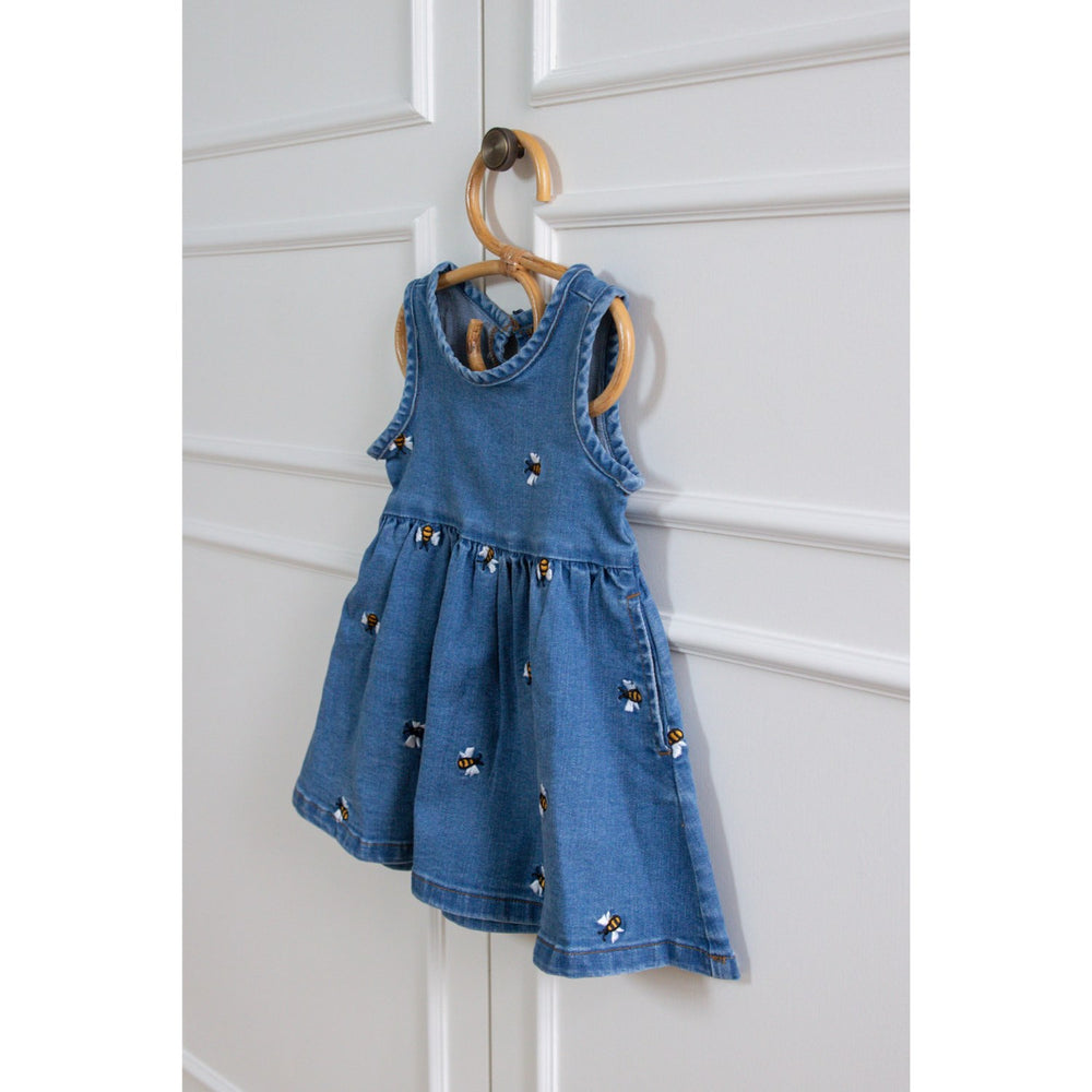 Køb Petit Piao Light Blue Denim Emb Ppjubii S_L Denim Kjole