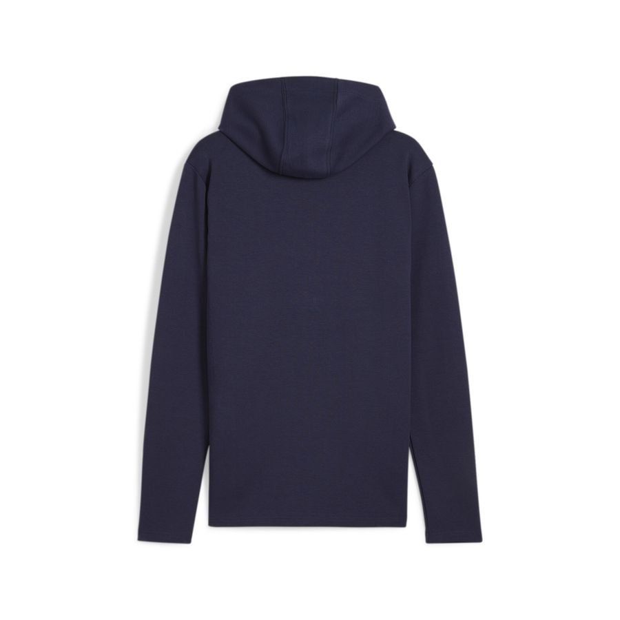 PUMA Sweat à Capuche teamFINAL Casuals Full Zip - Bleu Marine/Argenté